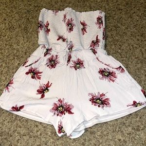 strapless romper